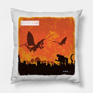 Kaiju War Pillow