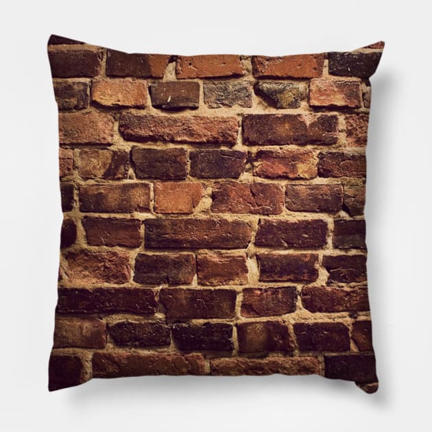 bricks pattern 4 Pillow by Sahl King