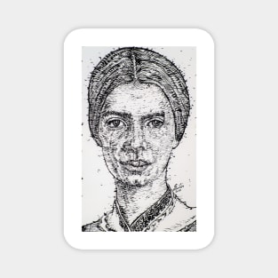 EMILY DICKINSON ink portrait Magnet