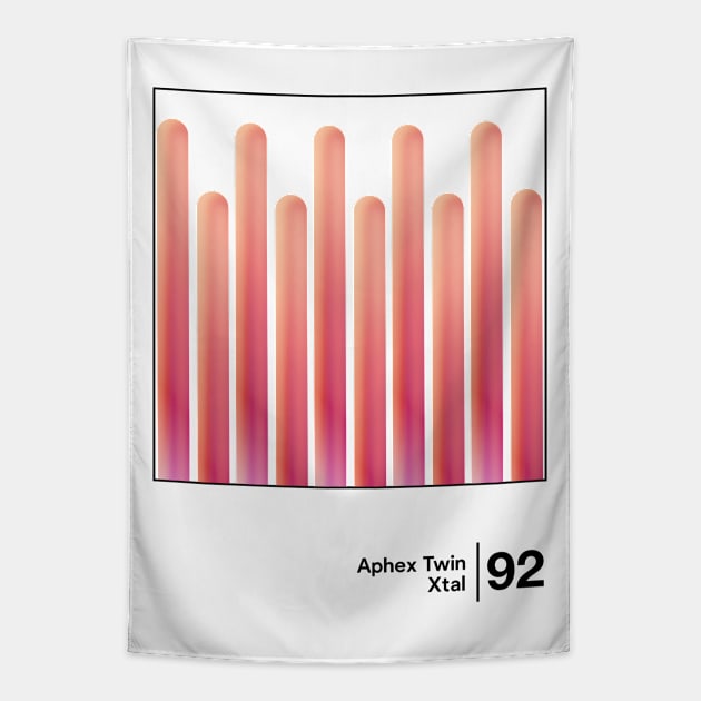 Aphex Twin - Xtal / Minimalist Style Graphic Design Tapestry by saudade