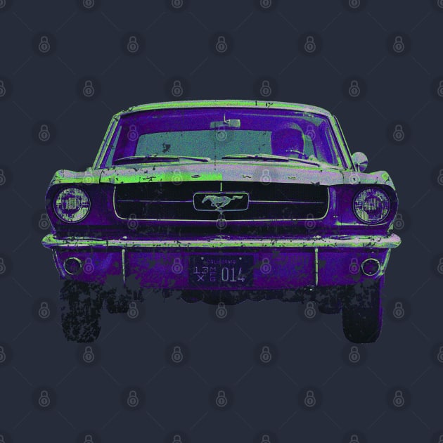 Ford Mustang pop art by retropetrol