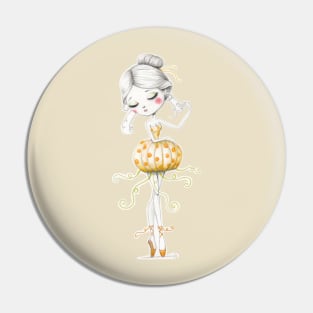 Little pumpkin ballerina Pin