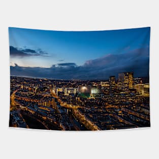 SCENERY 65 - Evening Life City Skyline Horizon Tapestry