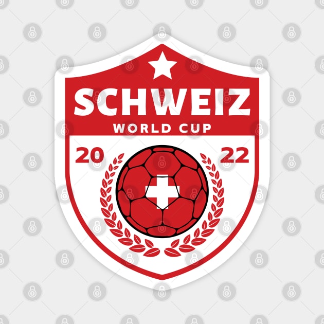 Schweiz Fussball Magnet by footballomatic