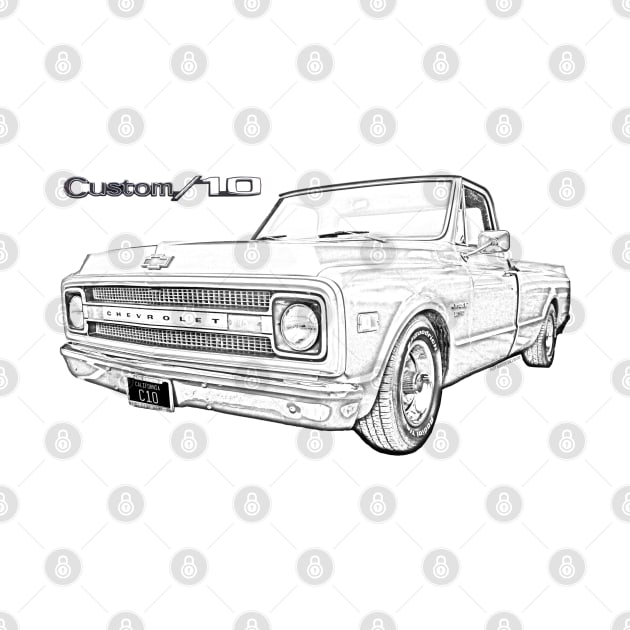 1970 Chevrolet C10 Pickup Truck by hotroddude