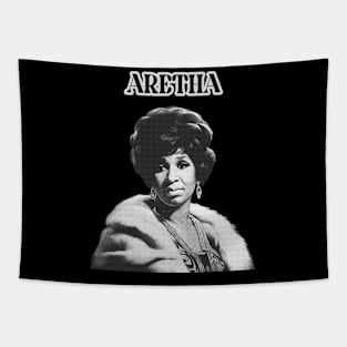 Aretha Franklin - Retro Soul Fan Design Tapestry