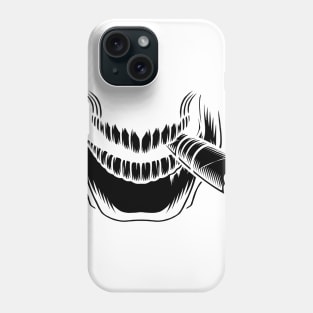 scary teeth face mask Phone Case