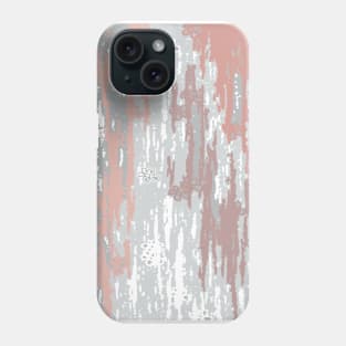 Abstract ink. modern. grey. rosegold. rose-gold. Phone Case