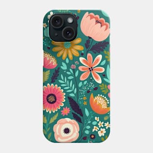 Spring Flower Modern Colorful Cute Garden Botanical Floral Phone Case