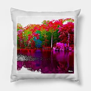 The Beautiful Trees By the Lake Pillow