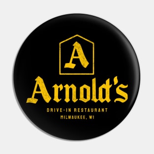 Arnold's - Drive-In Restaurant - Milwaukee, WI - vintage logo Pin