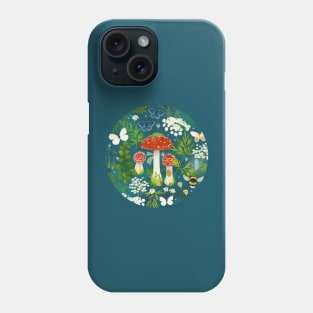 In my garden (teal) Phone Case