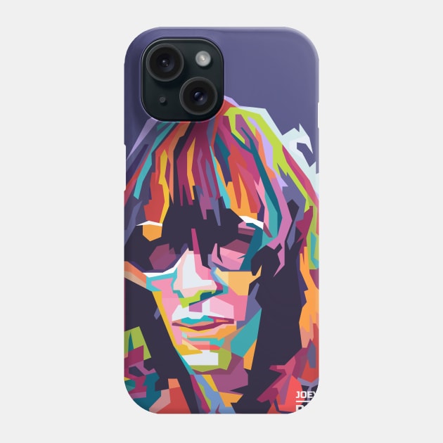 Abstract Joey Ramone in WPAP Phone Case by smd90