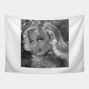 Queen Of Ice BW Tapestry