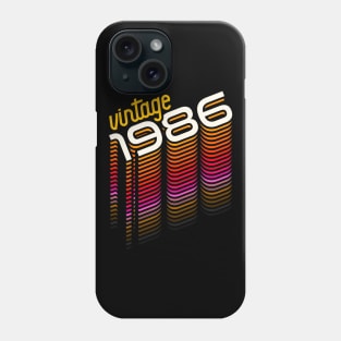 Vintage Made in 1986 ))(( Retro Birthday Year Gift Phone Case