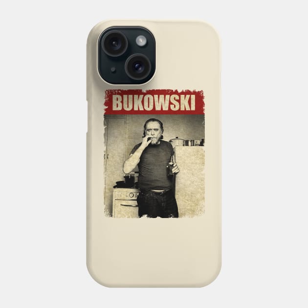 Charles Bukowski - NEW RETRO STYLE Phone Case by FREEDOM FIGHTER PROD