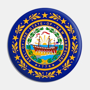 New Hampshire Flag Pin