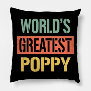 worlds greatest poppy Pillow