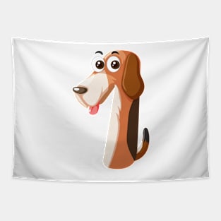 Dog Stickers Tapestry