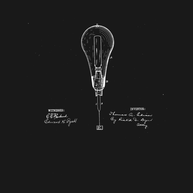 Lamp Vintage Patent Drawing by TheYoungDesigns