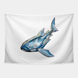 Blue Shark Tapestry