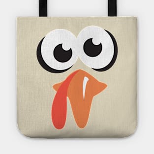 Silly Turkey Face Funny Tote