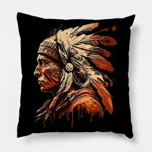 Native American Indian Chief Pillow
