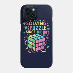 80s solving puzzle Phone Case