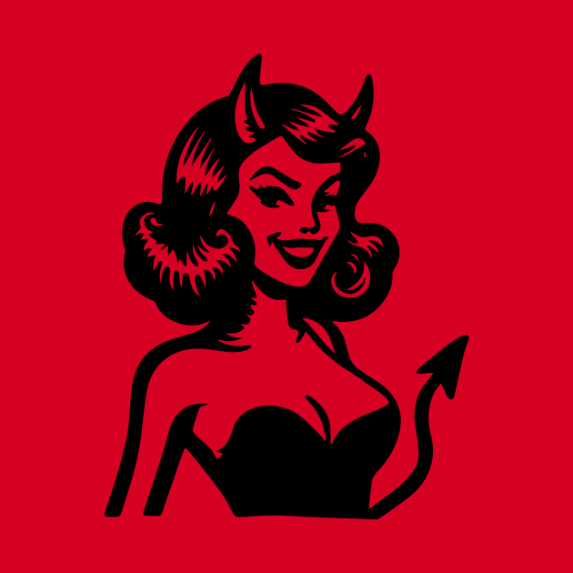 Retro Devil Girl by n23tees