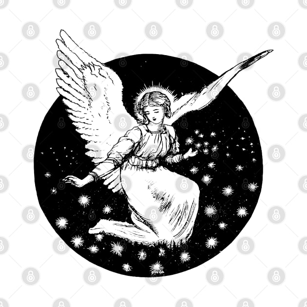 Angel  vintage Drawing by Marccelus