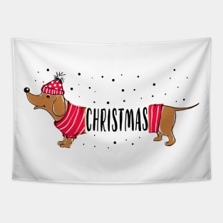 Merry Dogmas Christmas Matching Sweatshirts Tapestry