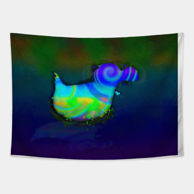 Duck Oil Painting Duck Tapestry Teepublic Au