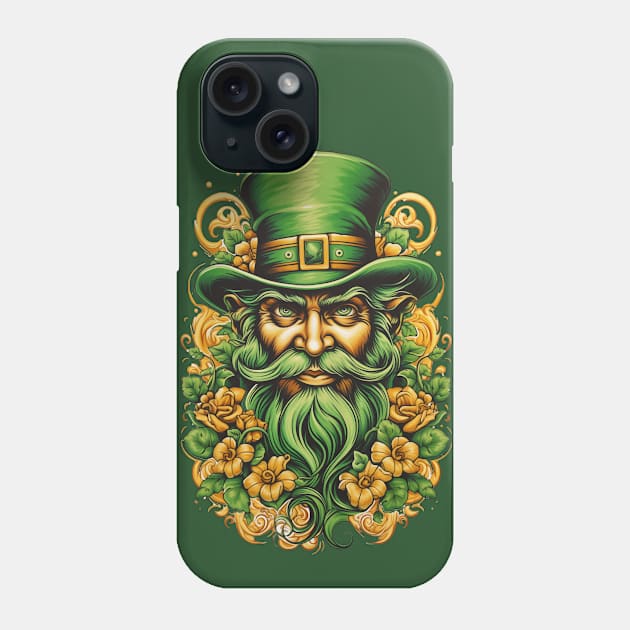 Floral Leprechaun Phone Case by JunkyDotCom