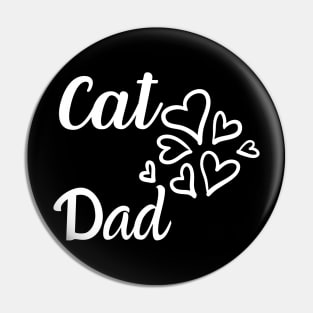 Cat Dad Funny Cute Fathers Day Special Pin