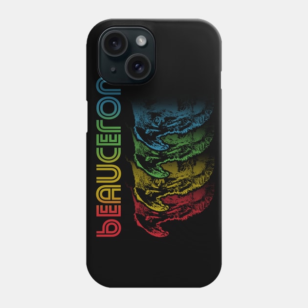 Cool Retro Groovy Beauceron Dog Phone Case by Madfido