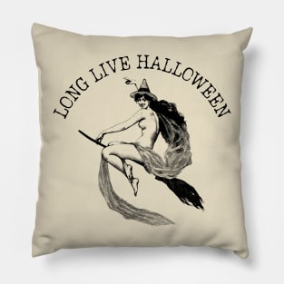 Long Live Halloween - Vintage Witch Pillow