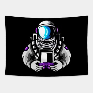 Astronaut Gamer Space Gaming Gift Tapestry