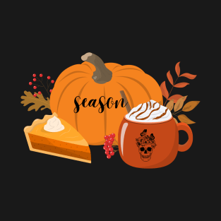 Pumpkin with Pie design T-Shirt