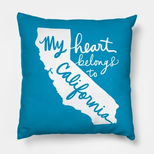 My Heart Belongs To California: Californian State Pride Pillow