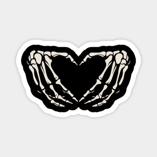 Skeleton Hand Hearts Magnet