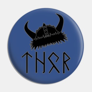 Thor Viking Horns Helmet Pin