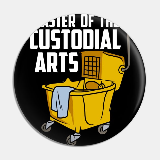 Custodian, School Custodian, Janitor, Funny Housekeeper Pin by maxdax