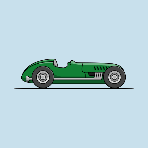 Classic Racing Car - Green by JingleSnitch