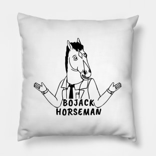 bojack horseman line art Pillow