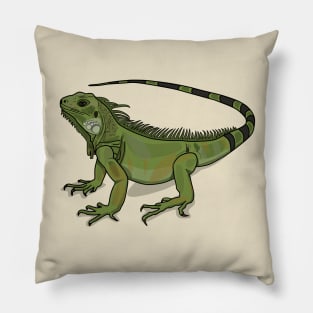 Iguana cartoon illustration Pillow