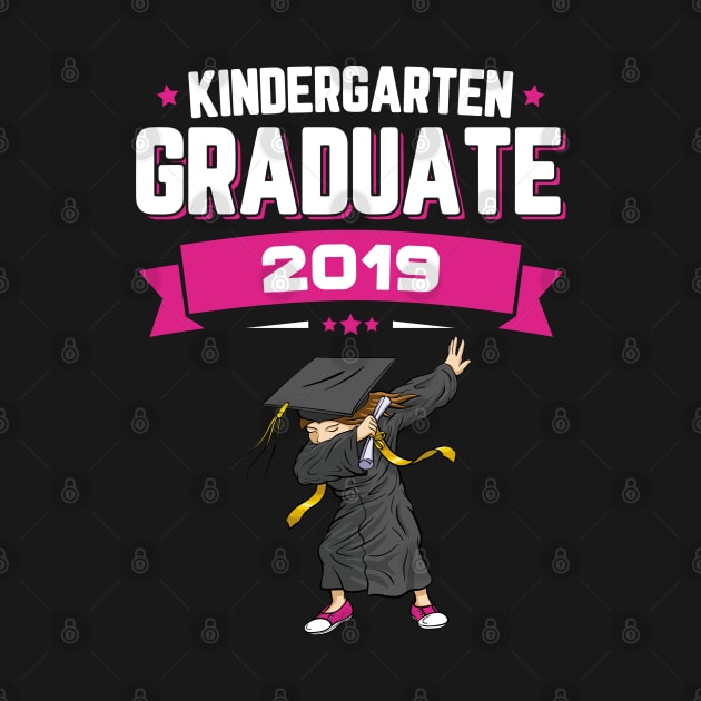 Dabbing Kindergarten Graduate Class Of 2019 Girls by trendingoriginals