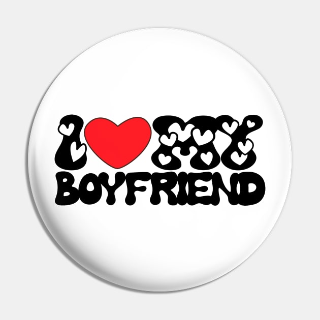 I love my boyfriend groovy font Pin by TRACHLUIM