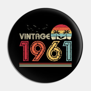 Vintage 1961 Limited Edition 60th Birthday Gift 60 Years Old Pin