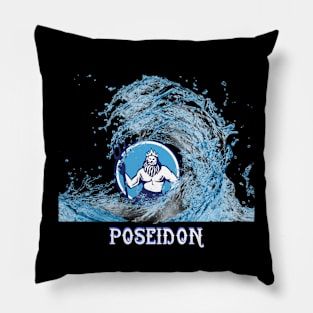 Poseidon Greek God Pillow