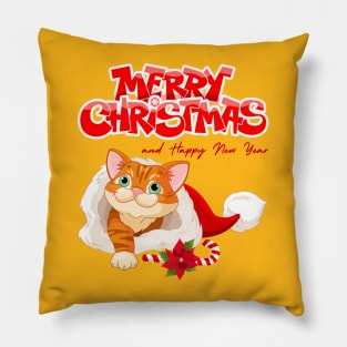 Cat lover's Merry Christmas & Happy new Year Pillow